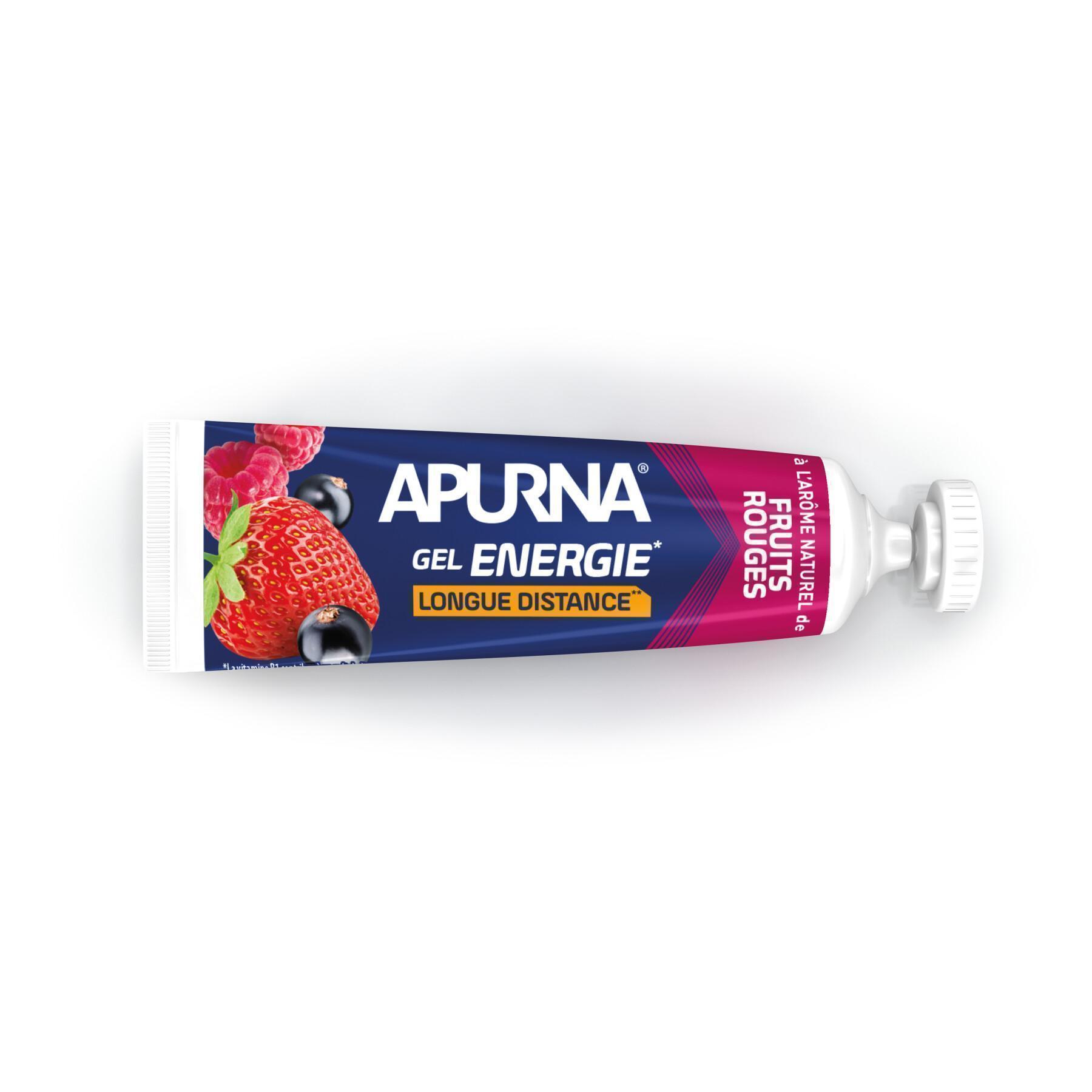 Paquete de 25 geles Apurna Energie fruits rouges - 35g 