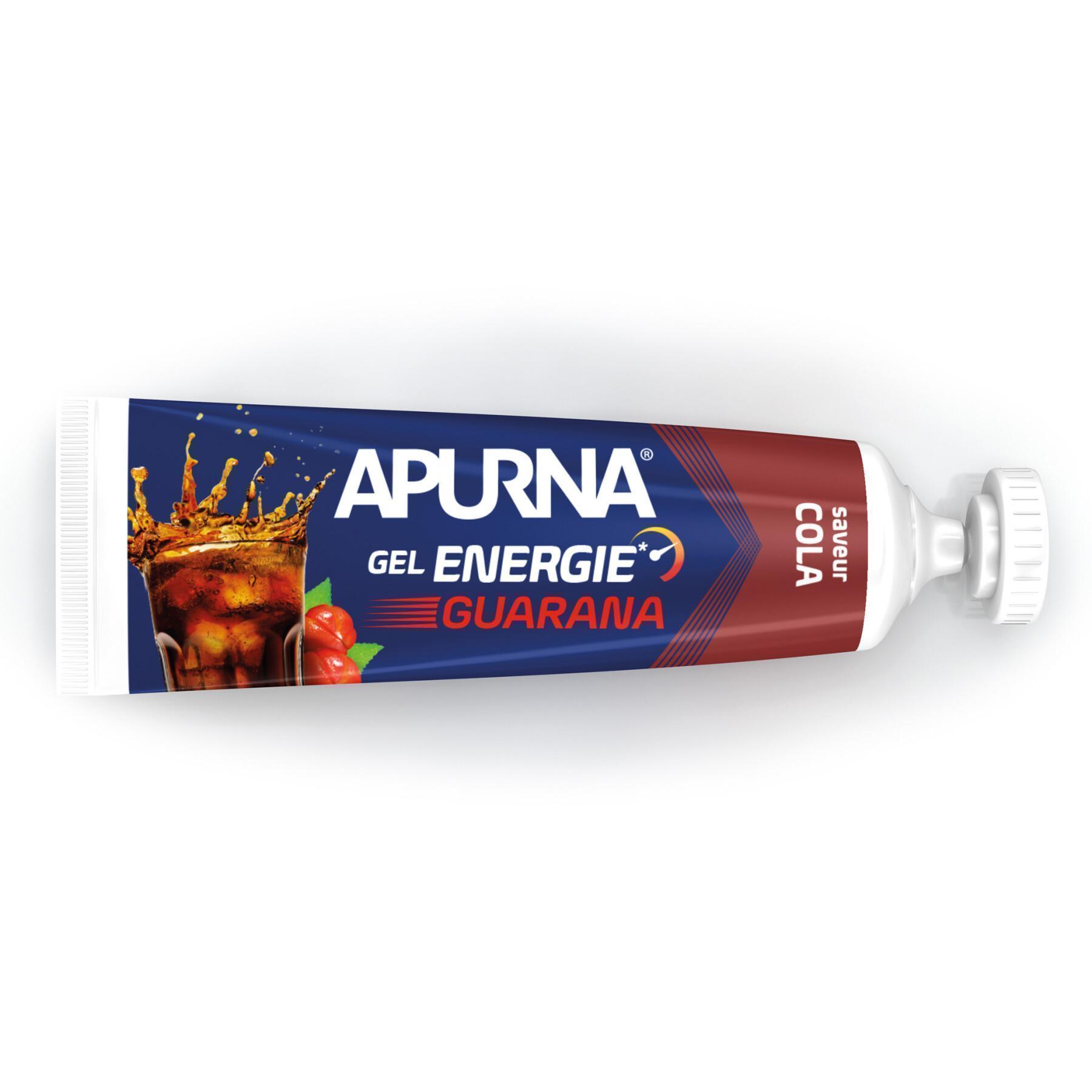Paquete de 25 geles Apurna Energie guarana cola - 35g