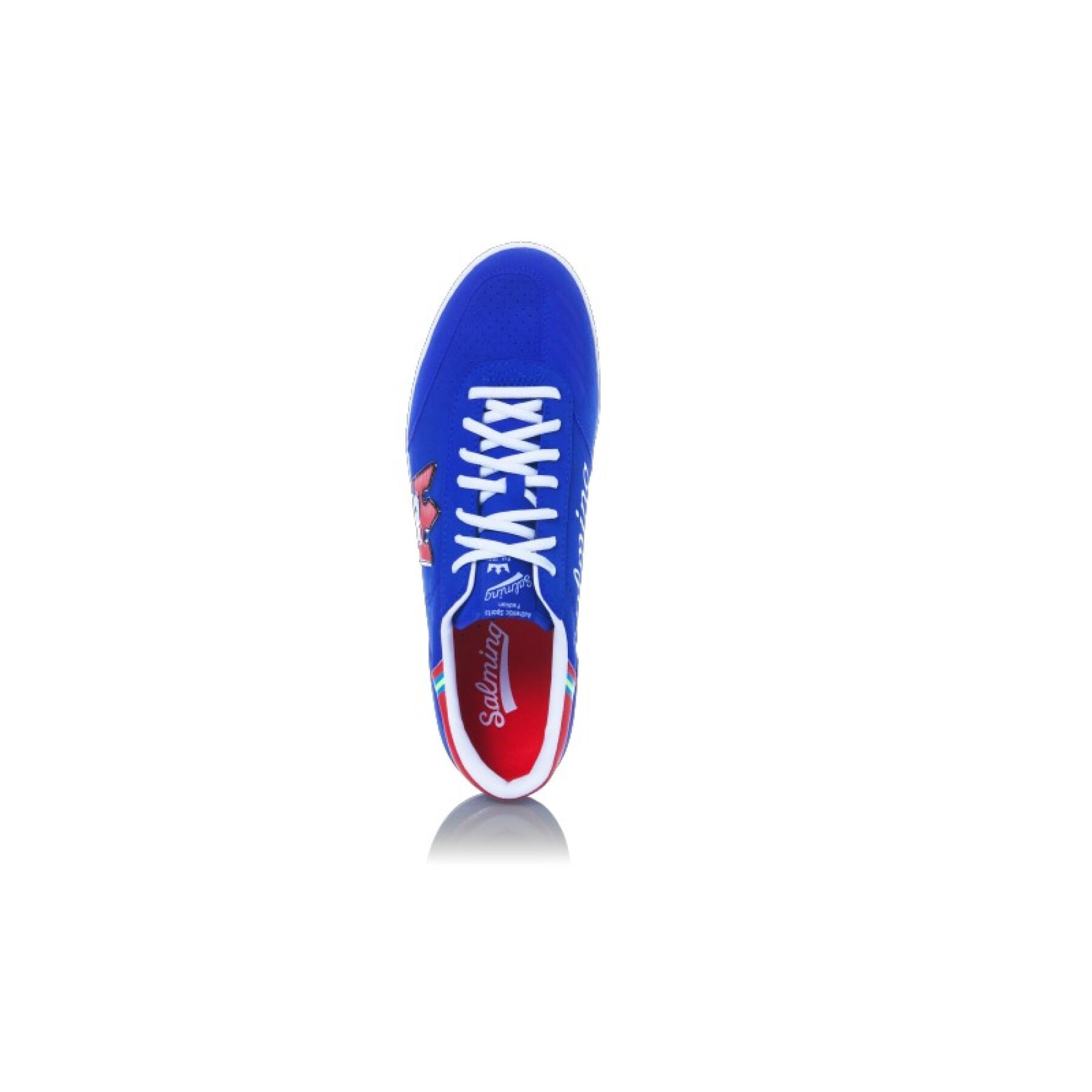 Zapatos Salming 91 Goalie bleu/rouge