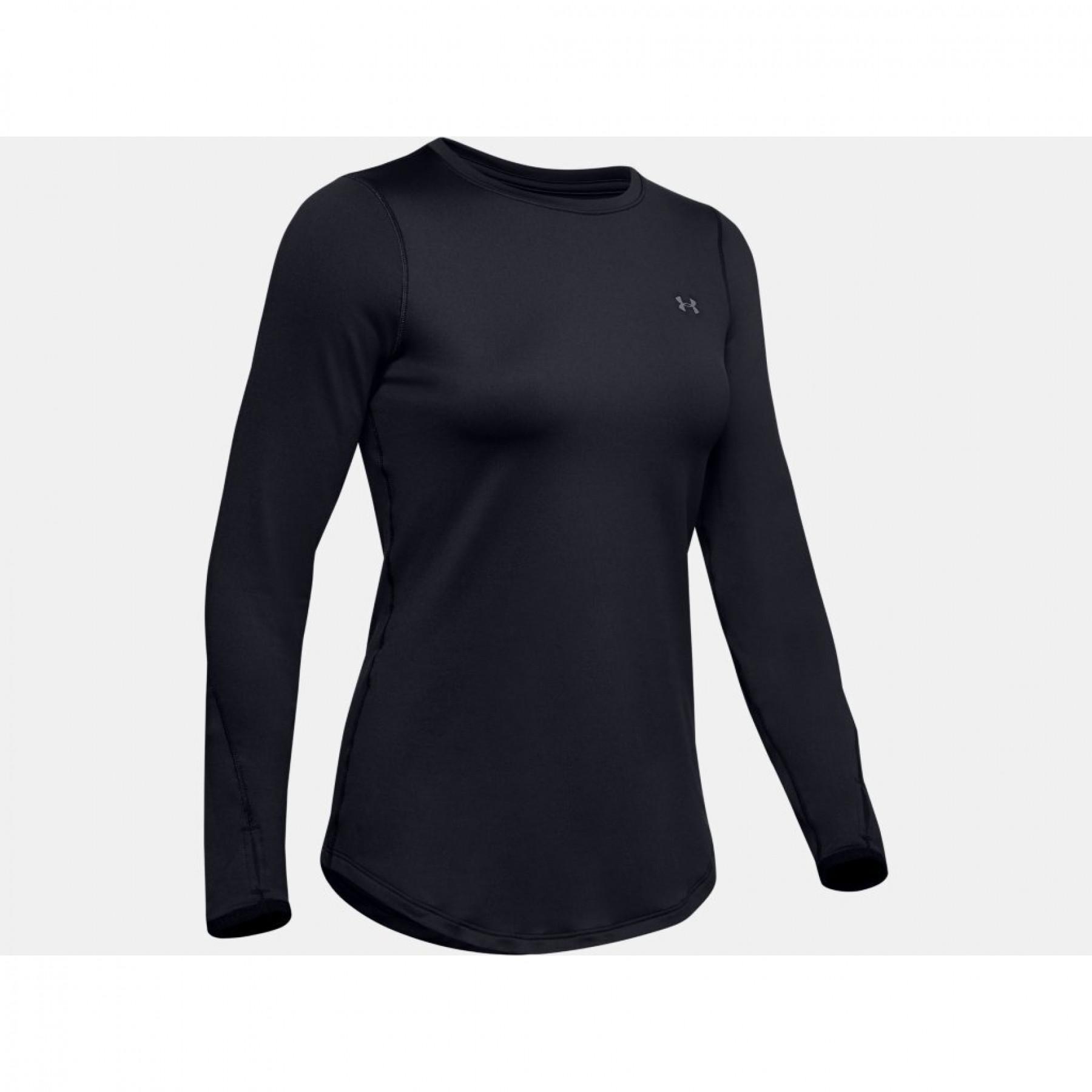 Camiseta de cuello redondo para mujer Under Armour ColdGear® Fitted