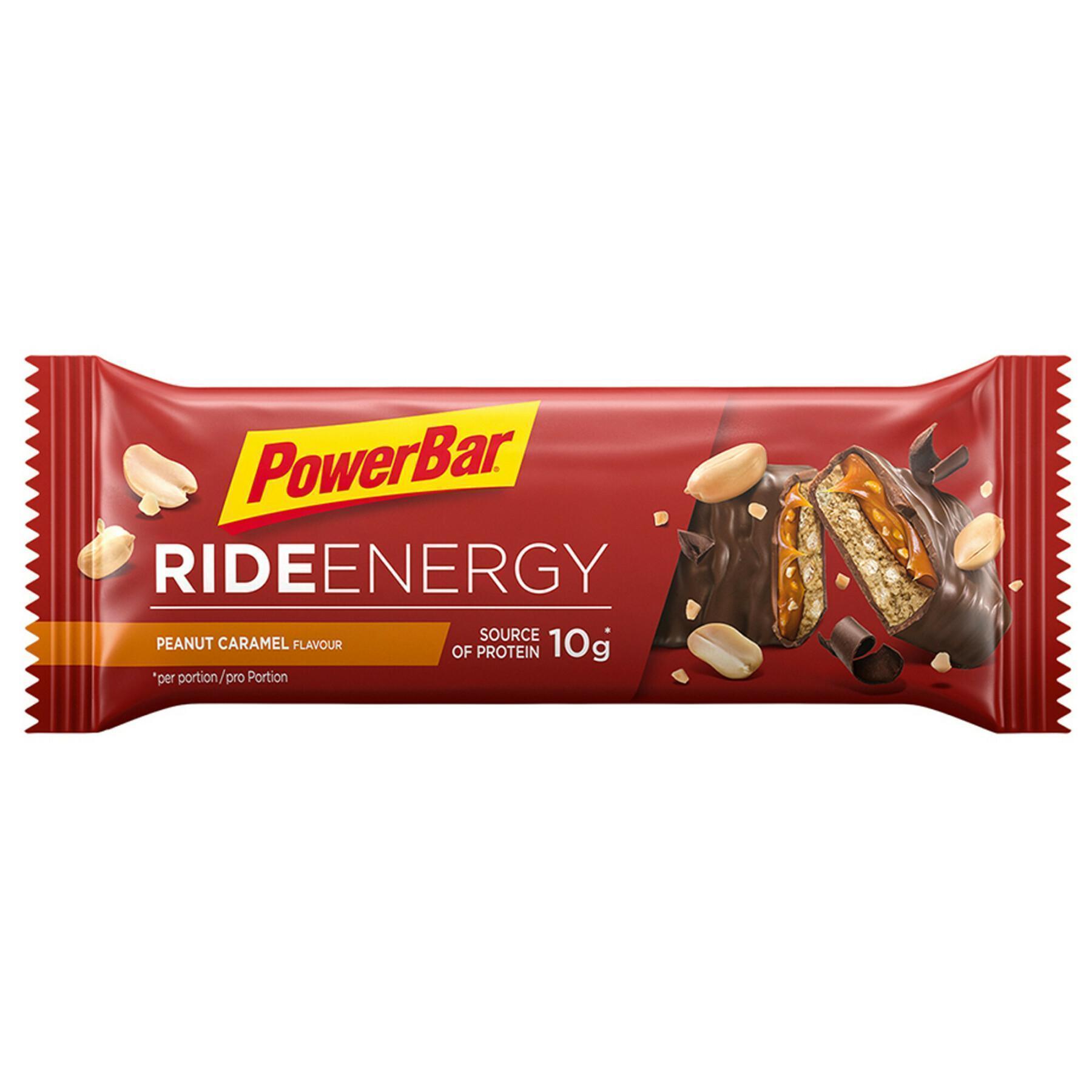 Paquete de 18 barras PowerBar Ride – Peanut-Caramel