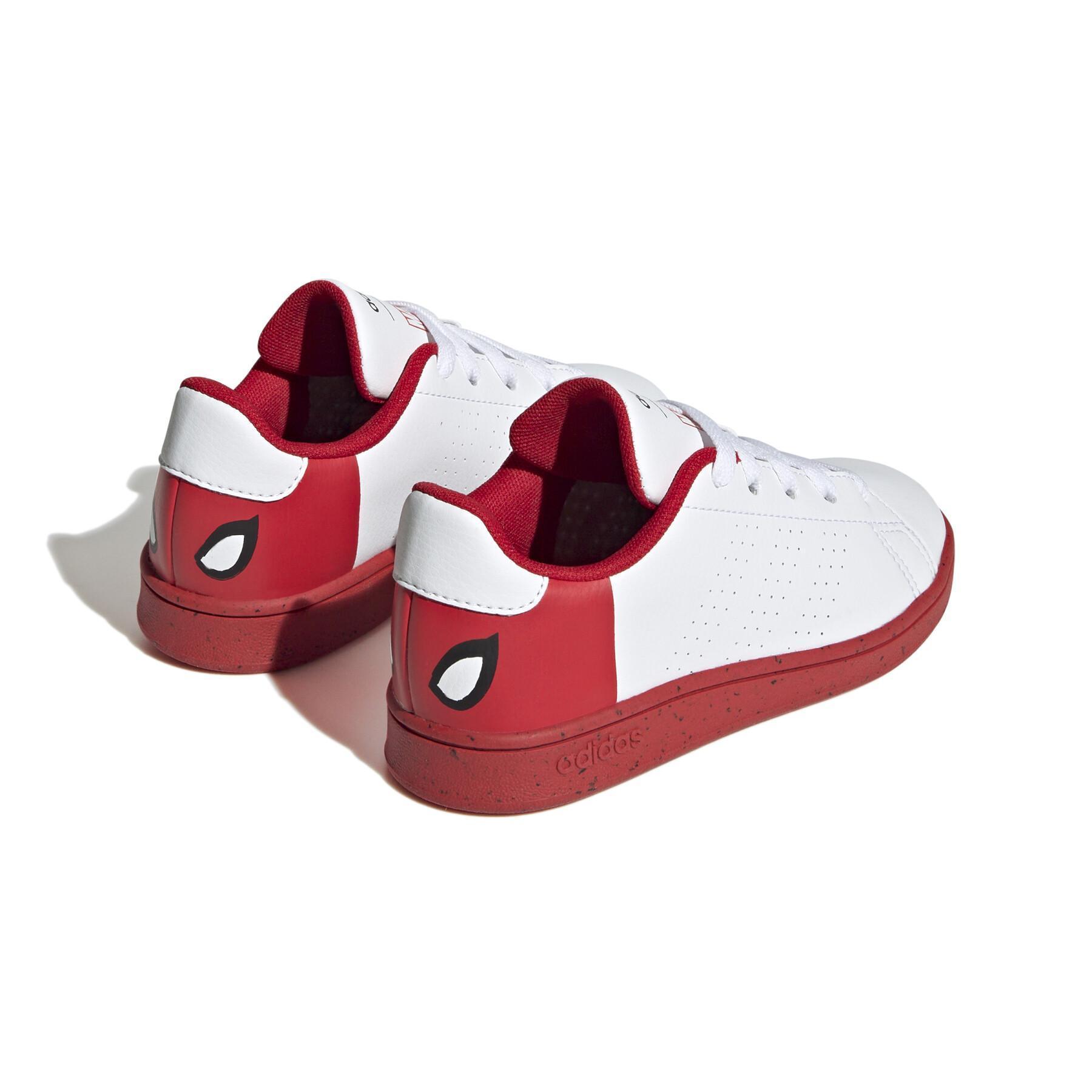 Zapatillas con cordones para niños adidas X Marvel Advantage Spider-Man