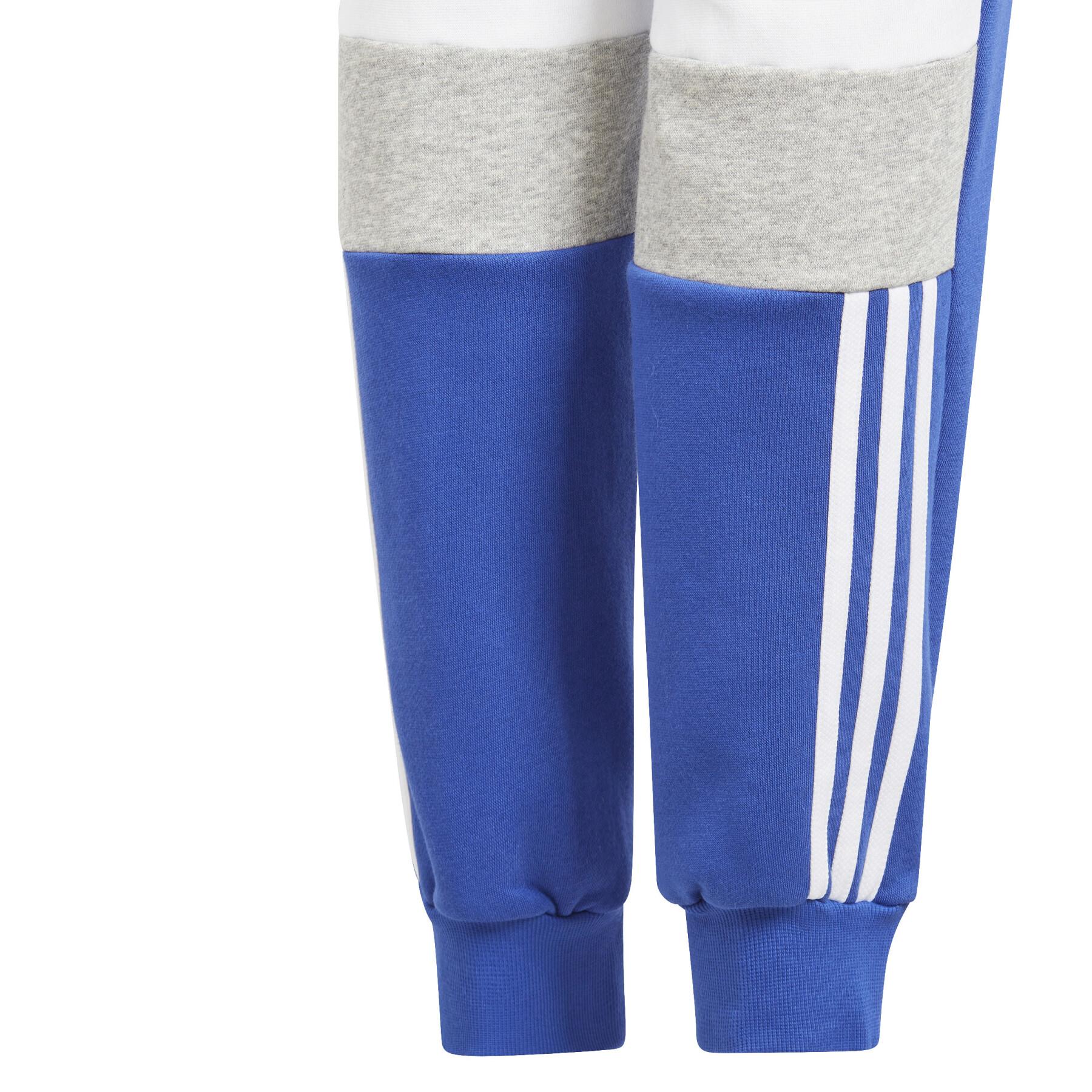 Pantalón de chándal polar infantil adidas Tiberio 3-Stripes Colorblock