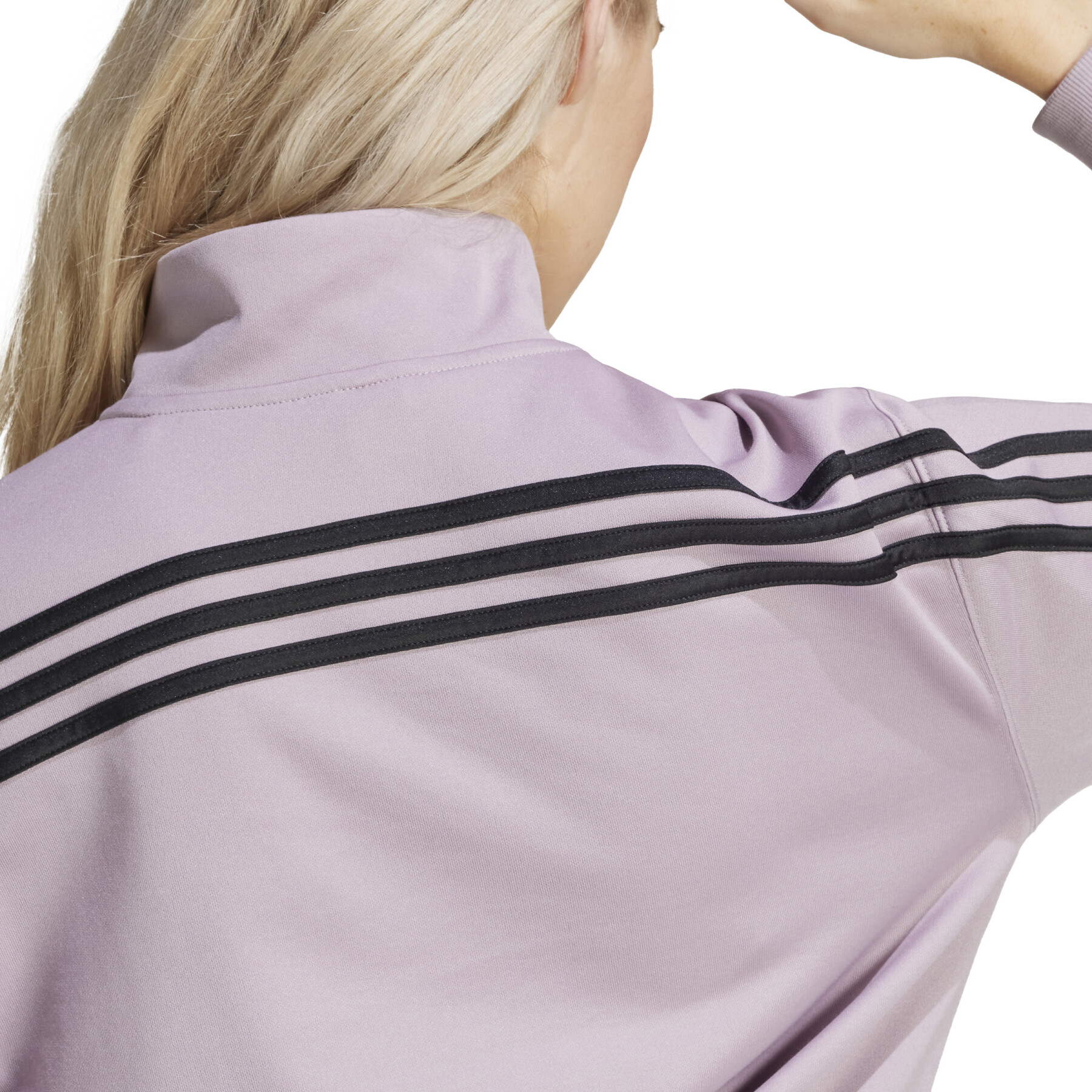 Chaqueta de chándal para mujer adidas Iconic Warpping 3-Stripes Snap