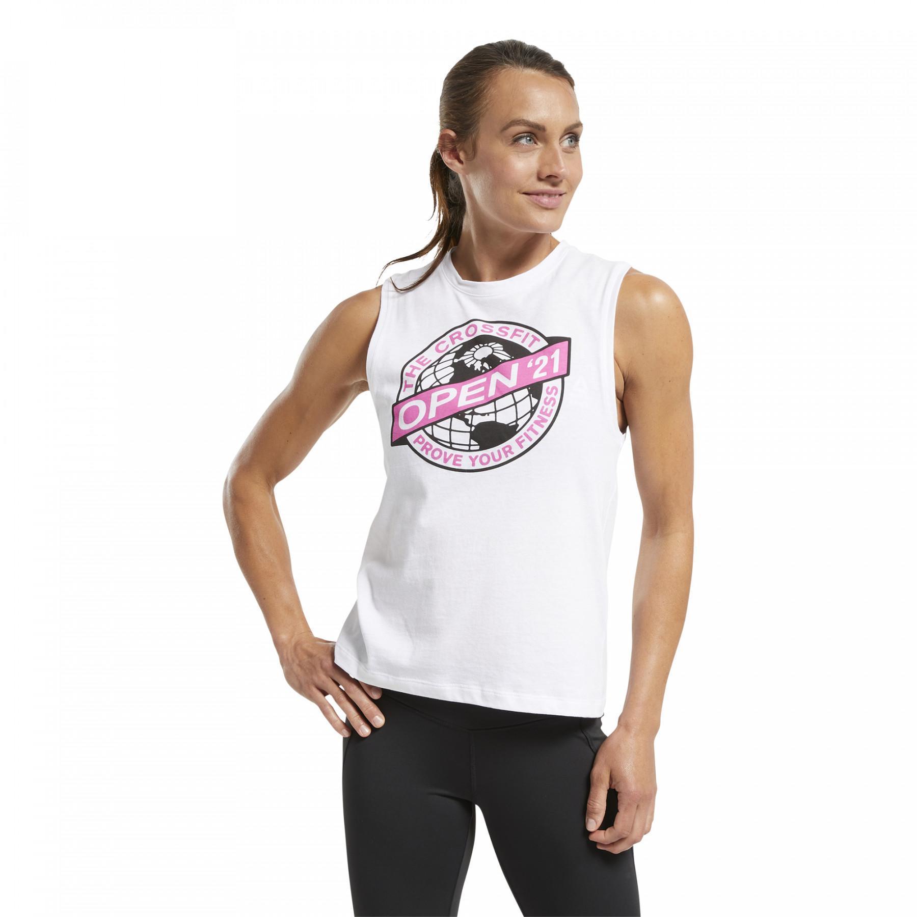 Camiseta de tirantes para mujer Reebok CrossFit Open 2021