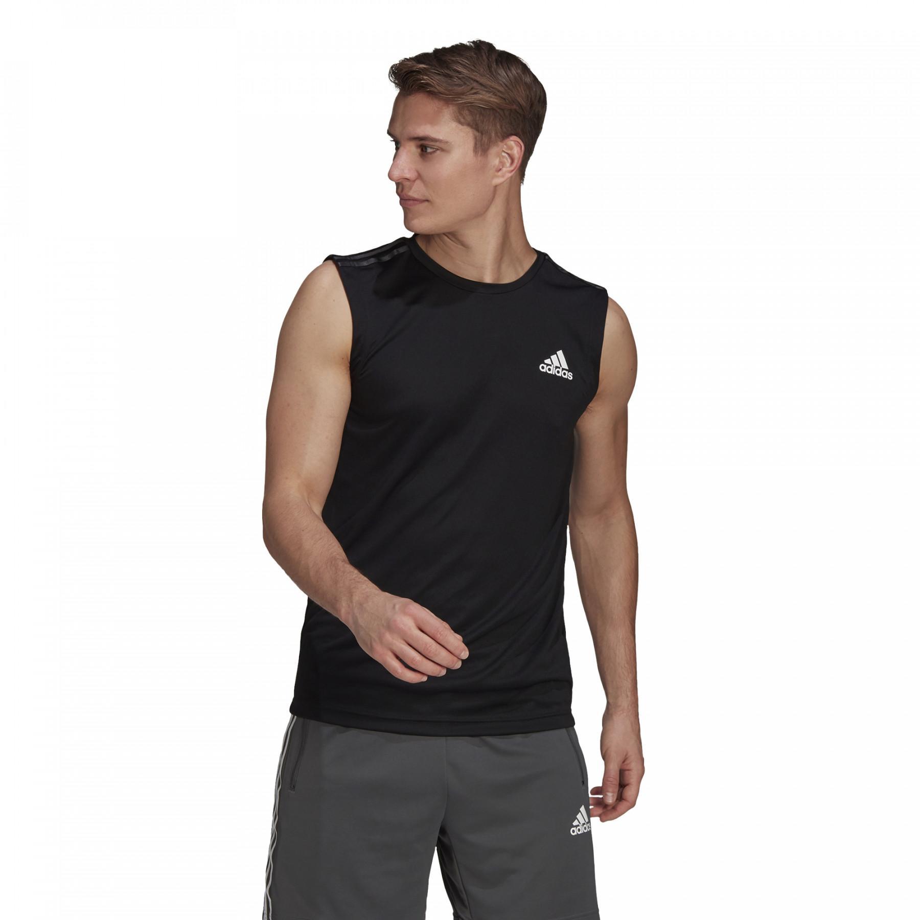 Camiseta de tirantes adidas Aeroready Designed To Move Sport 3-Bandes
