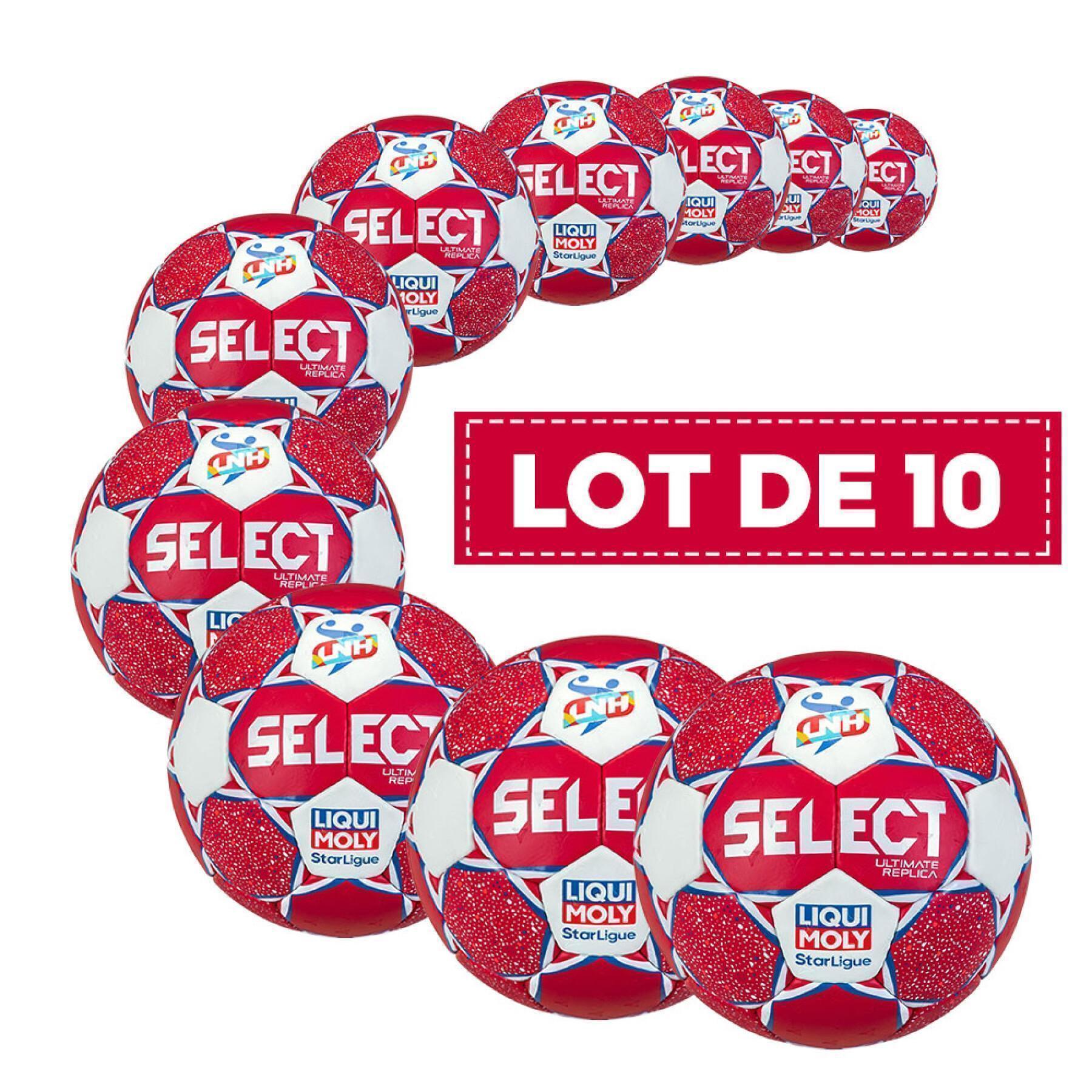 Paquete de 10 balones de mano Select Ultimate Replica LNH