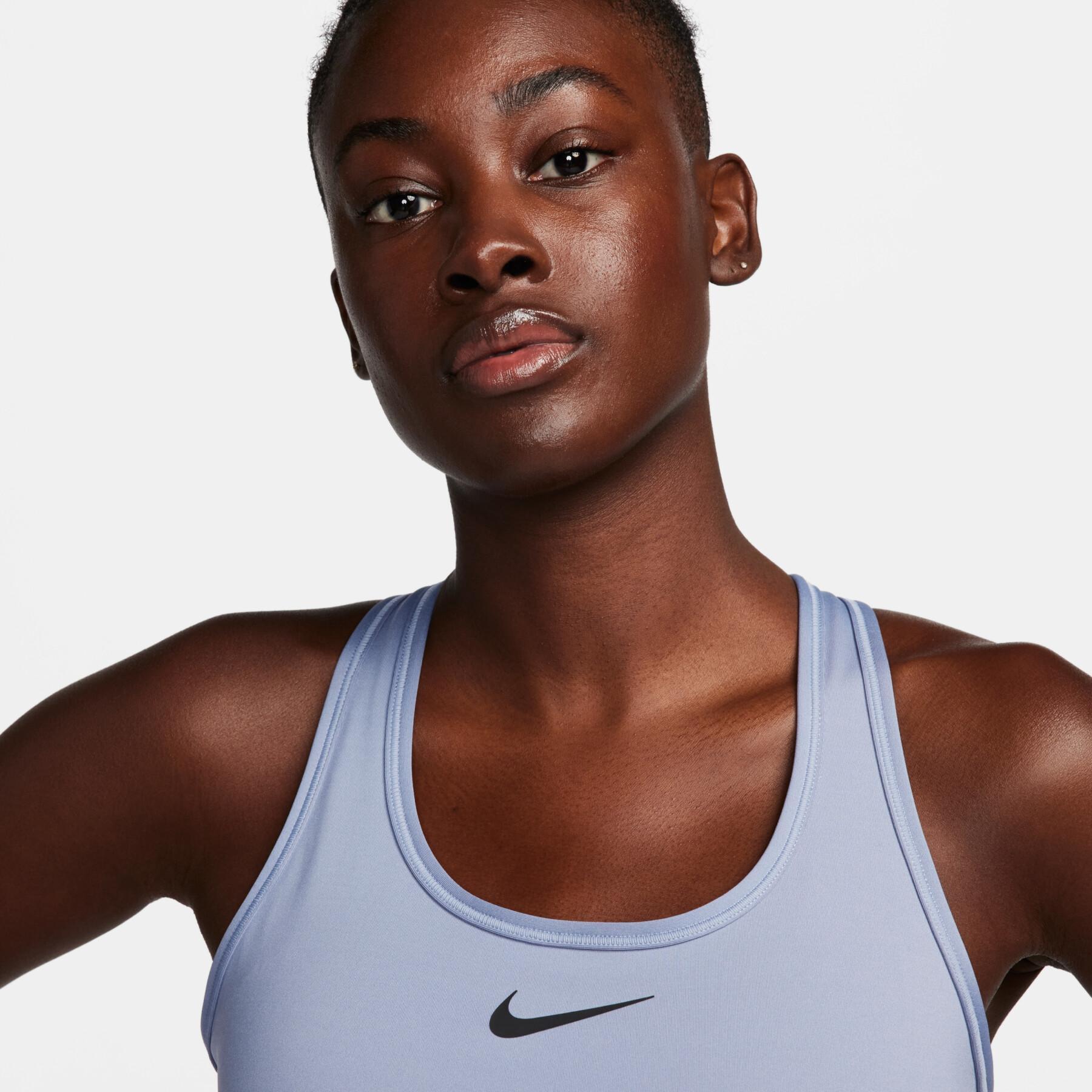 Sujetador de sujeción media para mujer Nike Swoosh