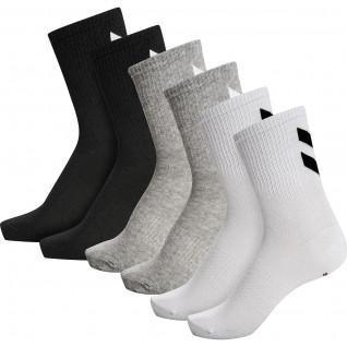 muchas tallas con logotipo color negro/blanco Juego de 6 pares de calcetines unisex Hummel 