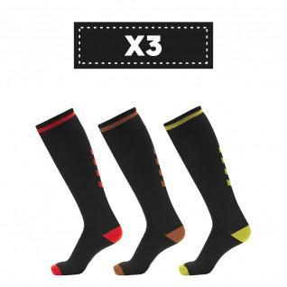 Juego de 3 pares de calcetines oscuros Hummel Elite Indoor high (coloris au choix)