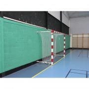 Par de porterías de balonmano de aluminio, plegables en la pared de 1,40 a 2,10 m Sporti France